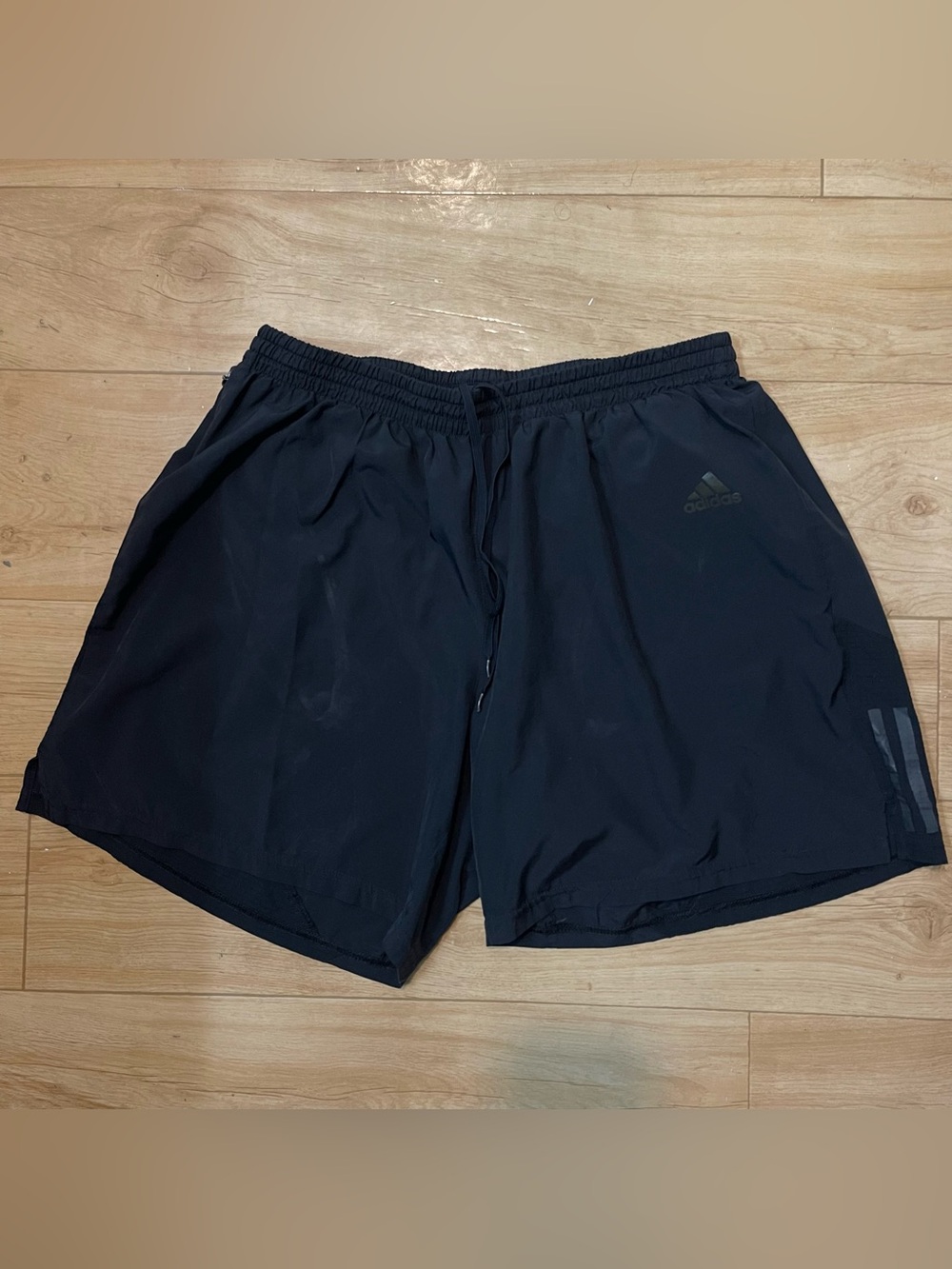 adidas Men’s L Black Athletic Running Shorts 5.5" Inseam Drawstring